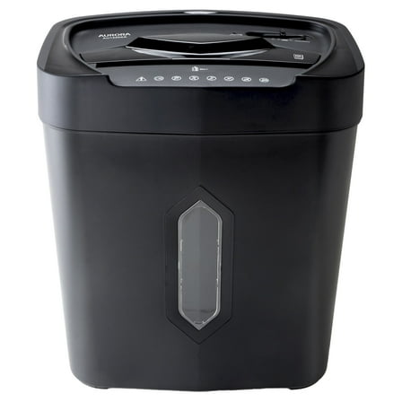 Aurora 12-Sheet Crosscut Paper and Credit Card Shredder with 5.2-Gallon Wastebasket