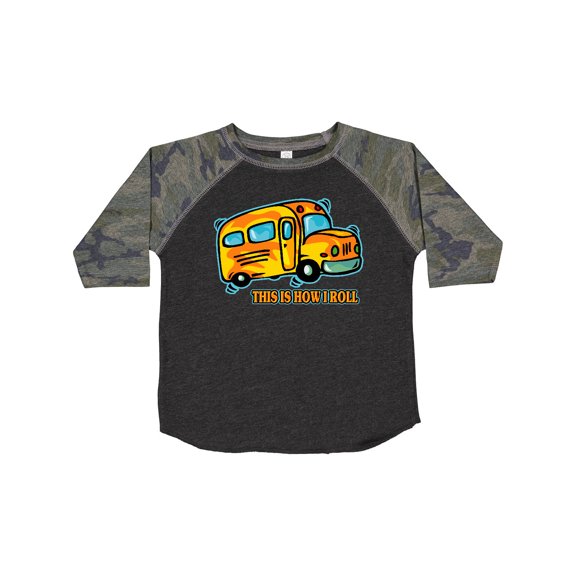 Inktastic How I Roll School Bus Boys or Girls Toddler T-Shirt