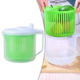 thumbnail image 3 of Vegetable Dehydrator Fruit Drain Basket Salad Dryer Spinner Manual Hand Crank, 3 of 10
