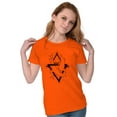 thumbnail image 3 of Triangle Dolphin Symbol Spirit Animal Womens Fitted Plus Size Graphic Tee Brisco Brands 2X, 3 of 5