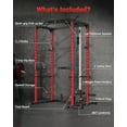 thumbnail image 5 of GARVEE Power Rack Cage, 1200lbs Capacity, Multi-Function Squat Rack, 5 of 9