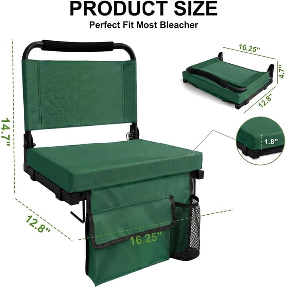 Stadium Seats for Bleachers with Back Support