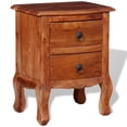 thumbnail image 2 of vidaXL Nightstand with Drawers Solid Acacia Wood, 2 of 5