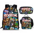 thumbnail image 4 of Roblox Virtual World Printed Backpack Rob Lois Schoolbag Pencil Case Combination Set For Primary School Students, 4 of 4