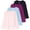 Set 2, variant on 4 Pack: Girls Long Sleeve Rash Guard Shirt - Swimwear UPF Sun Protection Swim Top (Ages 4-16)
