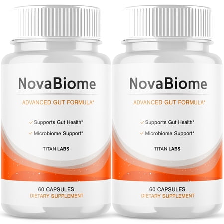 NovaBiome Advanced Gut Support Pills Advanced Energy Vitamin Supplement Nova Biome 120 Capsules