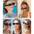 thumbnail image 2 of Gafas de Sol Dollger Rectangulares de Moda Retro de los 90 para Mujer y Hombre, 2 of 7