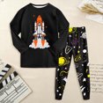 thumbnail image 2 of xaweyi Toddler Baby Boy Fall Winter Outfit Long Sleeve Sweatshirts Stretch Jogger Pants Newborn Clothes Set,Sizes 7-8 Years, 2 of 8