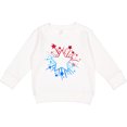thumbnail image 2 of Inktastic Fourth of July Star Firework Toddler Sweatshirt, 2 of 4