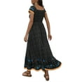 thumbnail image 5 of Franhais Women’s Long Dress, Bohemian Summer Casual Short Sleeve A-line Maxi Dress, 5 of 5