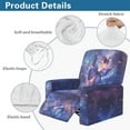 thumbnail image 5 of Xoenoiee Galaxy Butterfly Print Recliner Chair Covers Lazy Boy Recliner Covers with Pockets Stretch Velvet Couch Cover Slipcovers 4-Piece Furniture Protector for Dogs Cats, 5 of 7