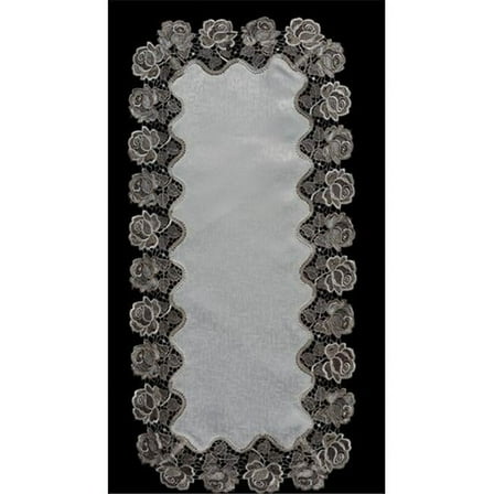 Sinobrite H0987 Cocoa Rose Oval Placemat- 12 x 18 in.