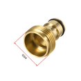 thumbnail image 3 of Brass Faucet Tap Quick Connector G3/4 Male Thread Hose Pipe Adapter Fitting, 3 of 9