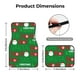 thumbnail image 5 of Fotbe Cute Santa Juego de 4 Tapetes para Auto con Estampado – Alfombrillas de Goma Reforzada, Diseño Antideslizante, Protección para Todo el Año – Vehículos, Autos, Camionetas y SUVs, 5 of 7