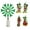 Green, variant on Hallmark Disney Mickey Mouse and Friends Mini Christmas Tree Topper and Ornaments, Set of 5