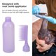 thumbnail image 4 of 5 uds botella de tinte para el cabello púrpura 6oz de capacidad diseño de escala botella aplicadora de peine de raíz de PE duradera para colorear en salón en casa, 4 of 8