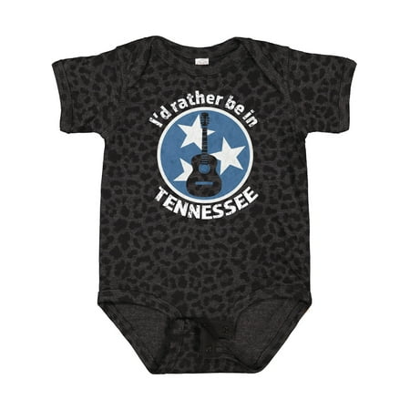 

Inktastic I d Rather Be in Tennessee Gift Baby Boy or Baby Girl Bodysuit