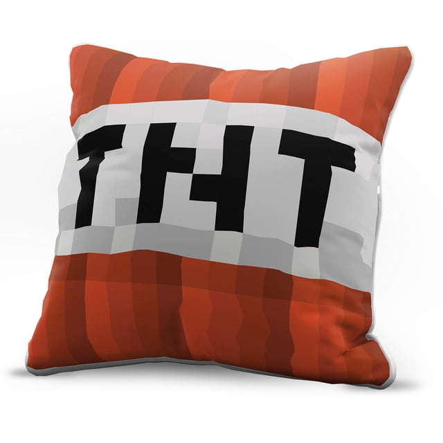 Funda de almohada decorativa con diseño de Jay Franco Minecraft TNT