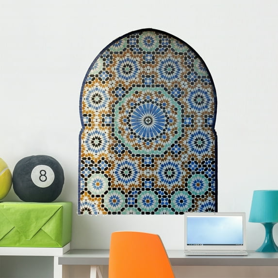 Mosaic Wall Decal by Wallmonkeys Peel and Stick Graphic (36 in H x 27 in W) WM189968