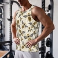 thumbnail image 5 of Pofeuu Flying Bees1 Print Men's Workout Tank Tops Sleeveless Muscle Gym Shirt Quick Dry-3X-Large, 5 of 7
