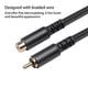thumbnail image 3 of Bearachild Cable de extensión de Audio a hembra, elegante, Flexible, trenzado, reducción de ruido, HiFi, TV, DVR, Subwoofer, extensor de Cables de audio/vídeo 3 metros, 3 of 6