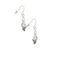 thumbnail image 3 of Delight Jewelry Silvertone Medium Skull Silver tone Infinity French Earrings, 3 of 4