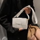 thumbnail image 5 of Bolso bandolera acolchado tejido para mujer, bolso de hombro de piel sintética, bolso de mano de moda, bolso de mano para mujer, blanco, 5 of 6