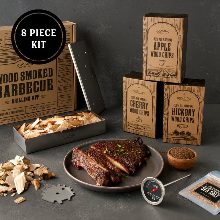 Cooking Gift Set | BBQ Smoker Wood Chip Grill | for Dad