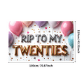 thumbnail image 3 of LUUFILx RIP to My Twenties Birthday Backdrop Banner Decorations Party Supplies Photography Props Balloon Background Twenties Celebration Event Decor, 3 of 7