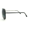 thumbnail image 3 of Airforce Mens Oversize Classic Officer Metal Rim Aviator Sunglasses Black Green, 3 of 4