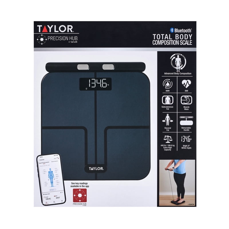 Taylor Total Body Composition Scale Black