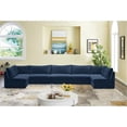 thumbnail image 3 of Meridian Furniture Jacob Sectionnel Modulaire en Velours Bleu Marine, 3 of 5