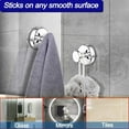 thumbnail image 3 of Stainless Steel Suction Cup Hooks For Bathroom No Drill, 4 Pack, 3 of 9