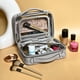 thumbnail image 2 of Estuche de maquillaje JAZD, transparente, organizador de viaje, gris, 2 of 7