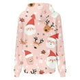 thumbnail image 7 of Womens Christmas Graphic Hoodies Plus Size Hoodies with Pocket Loose Buttoned Long Sleeve Sweatshirt Tops, 7 of 7