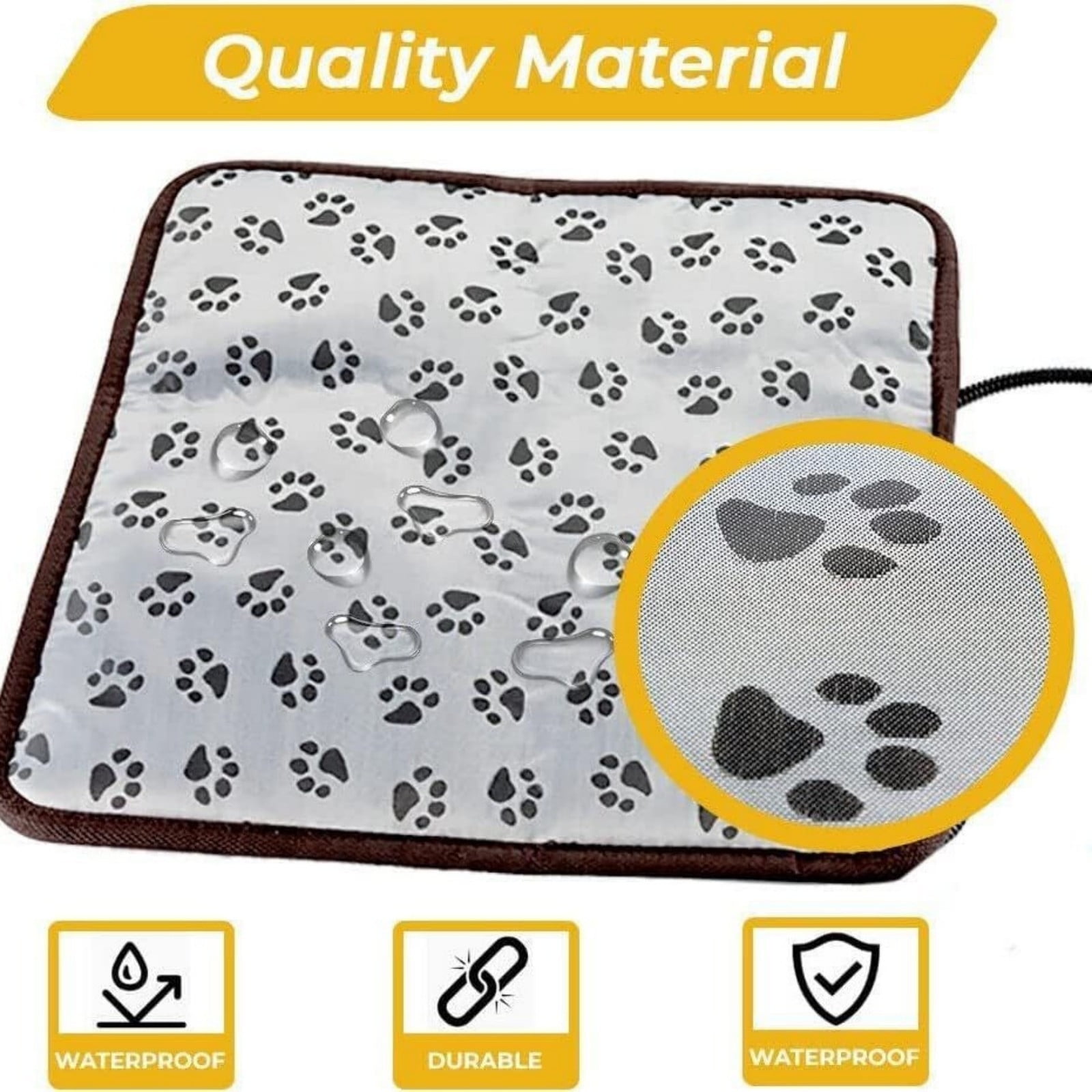Pet Supplies Pet Blanket Warmer Mat for Dogs Cats Adjustable Temperature Heating Pad with Sleeping Mat Small Pet Bed and Cozy Comfort