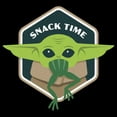 thumbnail image 2 of Men's Star Wars: The Mandalorian Grogu Snack Time Frog Graphic Tee Black Small, 2 of 5
