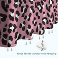 thumbnail image 6 of Pink and Black Of Leopard Print Shower Curtain 72"x84" ,Bathroom Decorative Shower Curtains Set with 12 Hooks,Modern Waterproof Washable Shower Curtain, 6 of 6