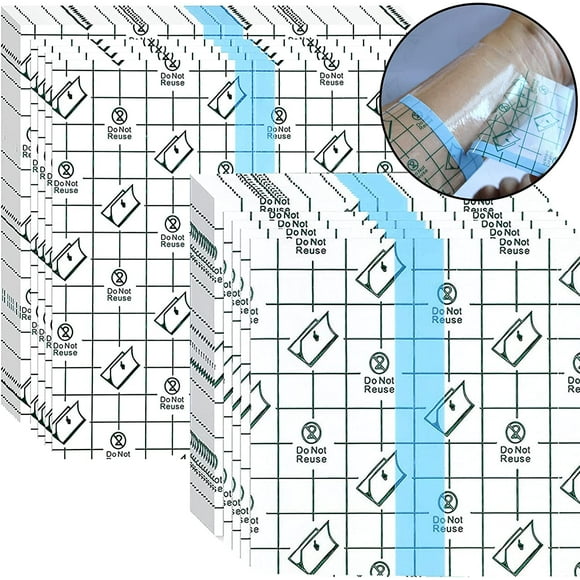 50Pcs Tattoo Aftercare Bandage, Tattoo Wrap Bandages Waterproof Transparent Film