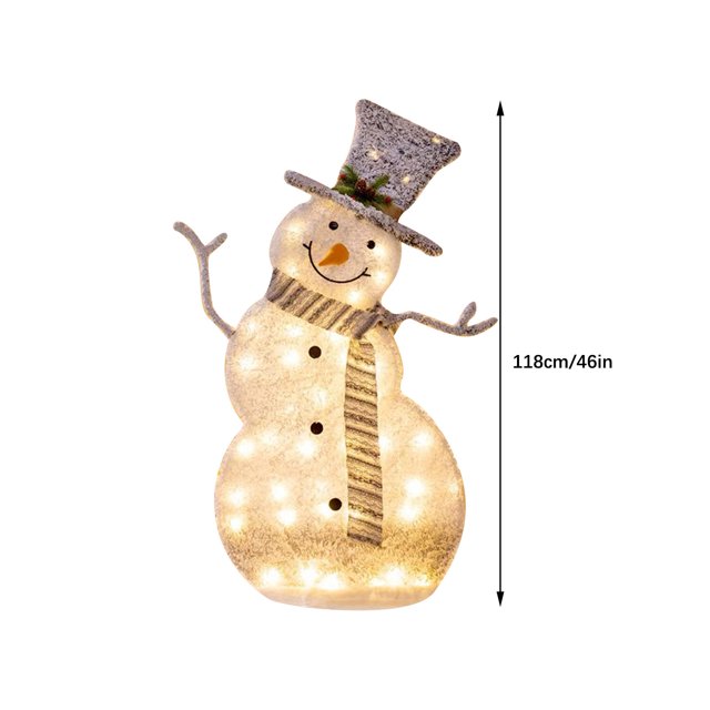 XWSHYW Decoraciones Navideñas Adornos y Decoración de Ventana y Escena de Muñeco de Nieve Luminoso Navideño.