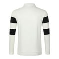 thumbnail image 5 of XIYON Long Sleeve Polo Shirts For Men Fall Winter Striped Lapel Casual Knitted Shirt Polo Shirt Classic Comfortable Shirts For Men, 5 of 9