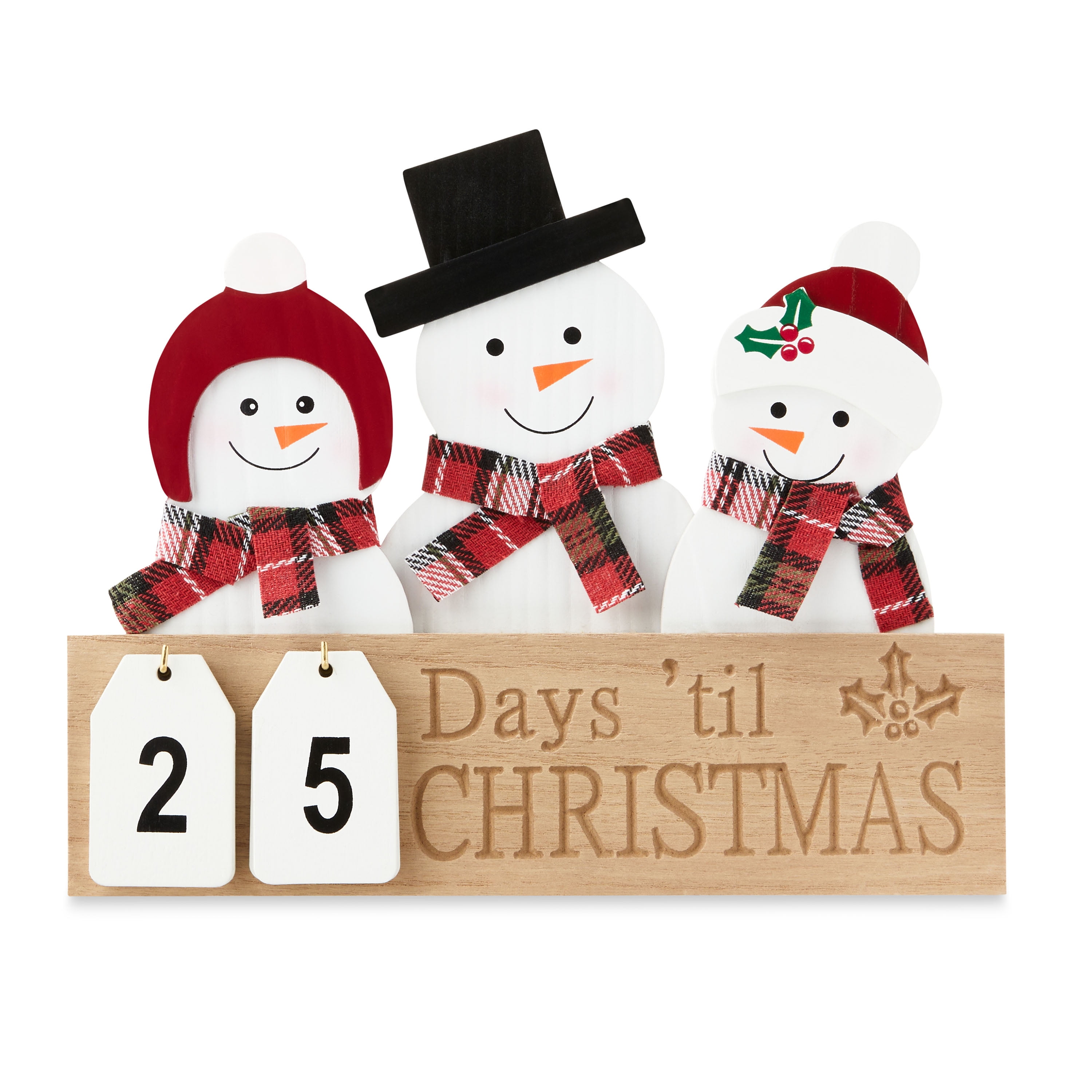 8 in x 10 in Snowmen Advent Calendar Décor, by Holiday Time - Walmart.com
