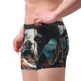 thumbnail image 2 of Pofeuu Pirate Bulldog On Deck Print Men’s Boxer Briefs, Moisture-Wicking Underwear, Regular,Trunk-XX-Large, 2 of 5