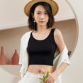 thumbnail image 2 of Sngxgn Lace Camisole Tank Tops for Women, Soft Stretch Ribbed Cotton(Black,One Size), 2 of 5