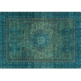 thumbnail image 1 of Ahgly Company Indoor Rectangle Abstract Light Blue Modern Area Rugs, 6' x 9', 1 of 4