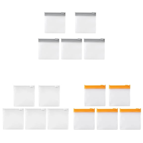 Travel Pill Organizer, 15 Pcs Small Zipper Storage Bags, Waterproof Pill Pouch for Daily Medication, Vitamins, Reusable Small Plastic Bags, Small Medicine Packets * 15 Pcs