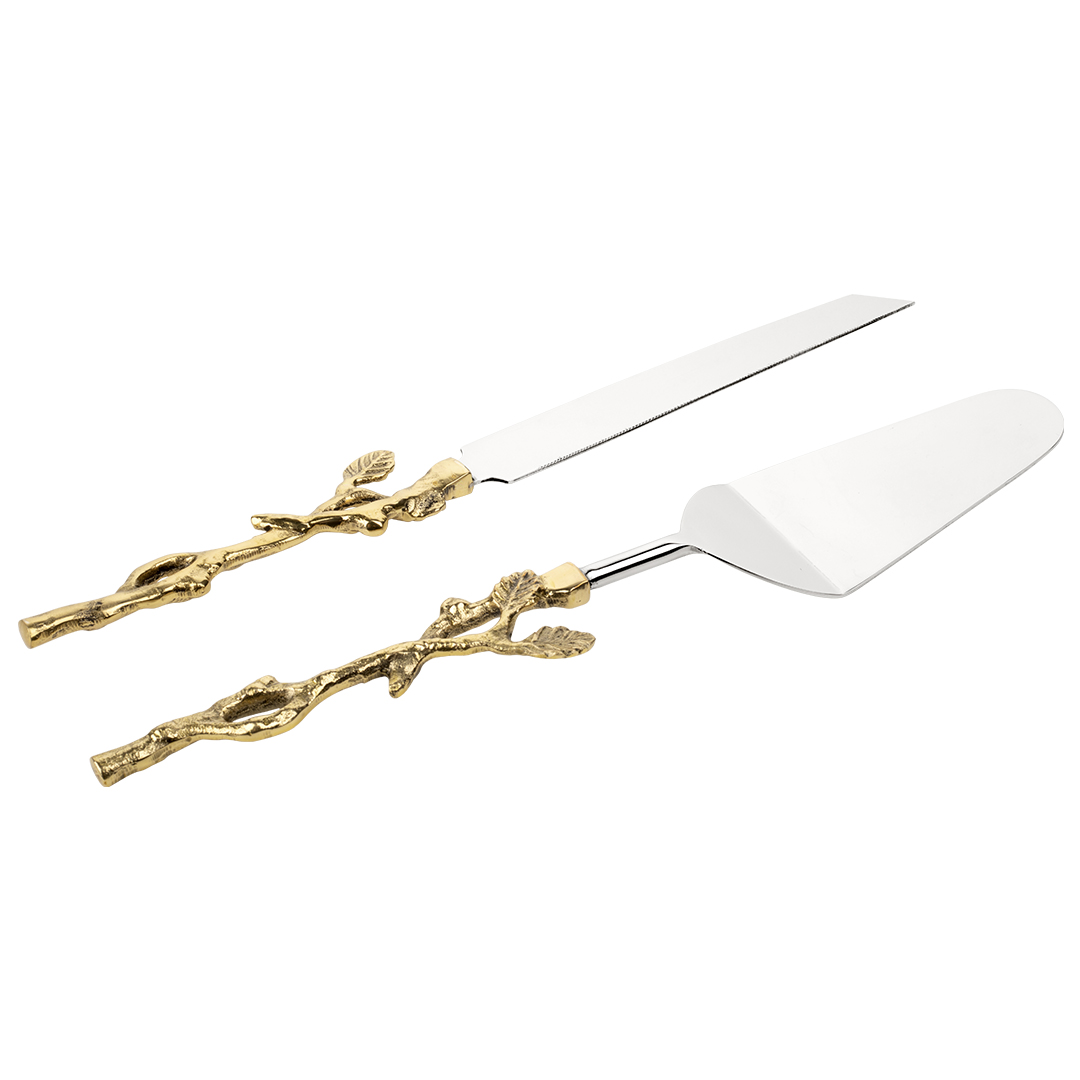 Koyal Wholesale Wedding Cake Knife And Server Set 2Piece Cake Cutter