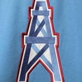 thumbnail image 3 of Men's '47 Powder Blue/Red Houston Oilers Lacer V-Neck Pullover Hoodie, 3 of 4