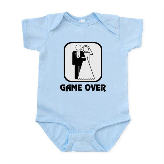 CafePress - Wedding Symbol: Game Over Infant Bodysuit - Baby Light Bodysuit, Size Newborn - 24 Months