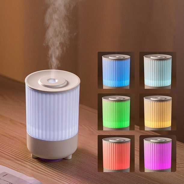 Humidificador difusor de aromaterapia colorido | Luz nocturna de brillo ajustable | Dispensador de aceites esenciales | Niebla fina ultrasilenciosa | Tanque de 150 ml | Escritorio Dormitorio Oficina